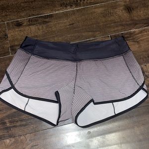 Black/grey Lululemon Speed Shorts
